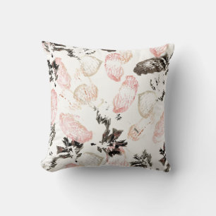 Boho Leaves and Feathers Accent Pillow Kussen
