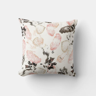 Boho Leaves and Feathers Accent Pillow Kussen