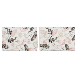 Boho Leaves and Feathers Full Print Standaard Sham Kussensloop