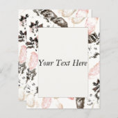 Boho Leaves and Feathers-programma's (Voorkant / Achterkant)