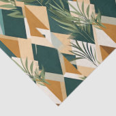 Boho Leaves and Geometric Shapes Tissuepapier (Detail)