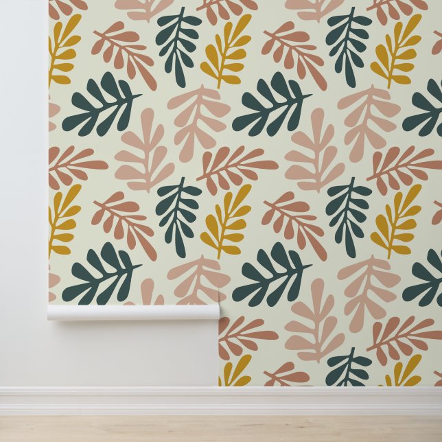 Boho Leaves Behang (Applicatie)