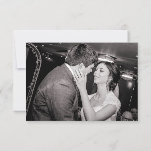 Boho Leaves & Feathers Gold Geometric / Uw foto Bedankkaart (Achterkant)