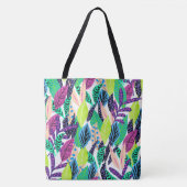 Boho Leaves Tote Bag (Voorkant)