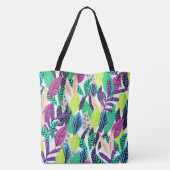 Boho Leaves Tote Bag (Achterkant)