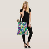 Boho Leaves Tote Bag (Op model)
