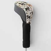 Boho Leeuw Tribale Safari Patroon Golfheadcover (Schuin)