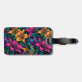 Boho Lelies Bloem Luxe Verjaardagsfeest Bagagelabel (Achterkant horizontaal)