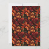 Boho Lelies Luxe Verjaardag Milestone Kaart (Achterkant)