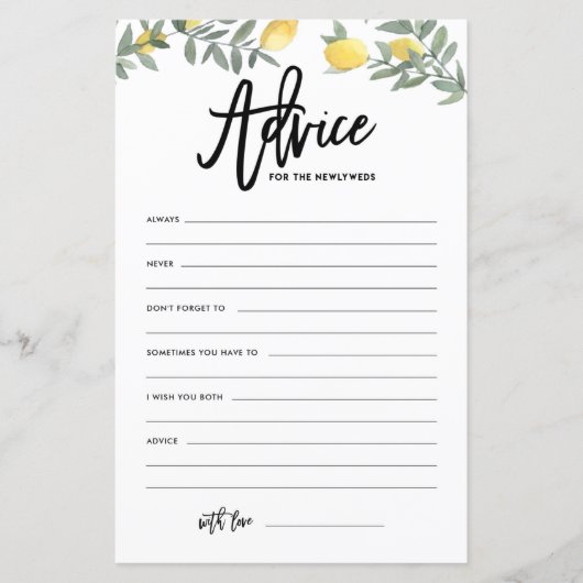 Boho Lemon Advies voor Passen getrouwd Weddenschap (Voorkant)