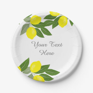 Boho Lemon Party Decor Paper Bord