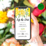 Boho Lemon Save the Date Aankondiging Evite<br><div class="desc">Zet de toon voor uw unieke evenement met onze Custom Boho Lemon Save the Date Announcement Evite. Het is een uitnodigend kunstwerk dat er veel beter uitziet dan een typische 'tekst'. Met zijn levendige en frisse ontwerp met citroenthema's is het de perfecte manier om uw gasten een glimp te geven...</div>