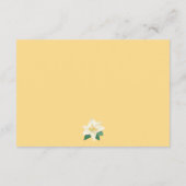 Boho Lemons & Leaves Trouwreceptie Informatiekaartje (Achterkant)