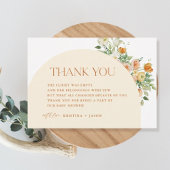 Boho Lente Bloemen Baby Shower Bedankkaartjes Bedankkaart