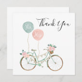 Boho Lente Trouw Dankkaarten Kaart (Voorkant / Achterkant)