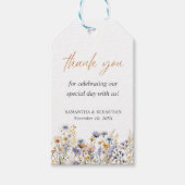 BOHO LENTE ZOMER WILDE BLOEMEN Dank u Cadeaulabel (Voorkant)