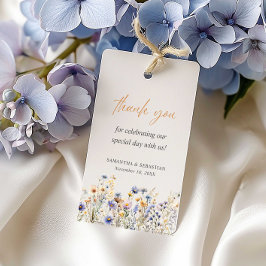 BOHO LENTE ZOMER WILDE BLOEMEN Dank u Cadeaulabel