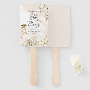 Boho Leopard Baby shower van tropische regenwond Handwaaier