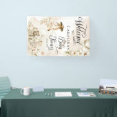 Boho Leopard | Baby shower van tropische regenwond Spandoek (Beurs)