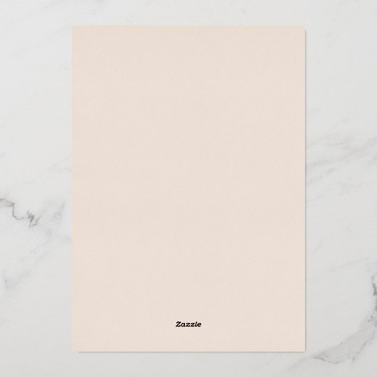 Boho Leopard Lady Tropical Floral Girl Baby shower Folie Uitnodiging (Achterkant)