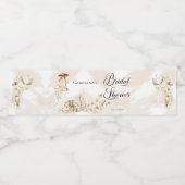 Boho Leopard | Vrijgezellenfeest van tropische reg Waterfles Etiket (Enkel label)