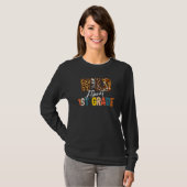 Boho Leopard Wild Over 1e klas studenten T-shirt (Voorkant volledig)