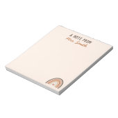 Boho leraar waardering regenboogApple Notitieblok (Linkerzijde)