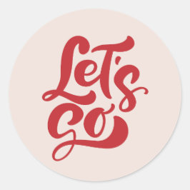 Boho Let's Go Bullet Journal Ronde Sticker