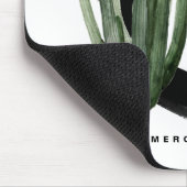 Boho Letter C Monogram Waterverf Tropische Cactus Muismat (Hoek)