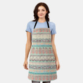 Boho leuk patroon schort (Gedragen)