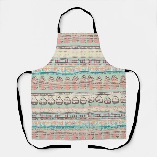 Boho leuk patroon schort (Voorkant)