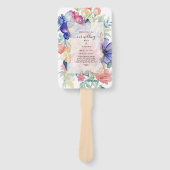 Boho Levendige Bloemen Set Programma Waaiers (Voorkant)