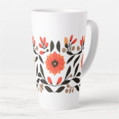 Boho Liberty bloemen Latte Mok (Rechterhoek)