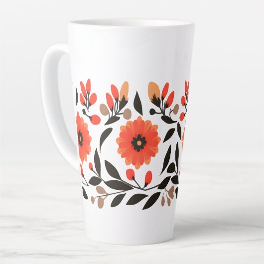 Boho Liberty bloemen Latte Mok (Linkerhoek)