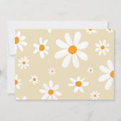 Boho licht Daisy 1e verjaardag foto dank u kaart (Achterkant)