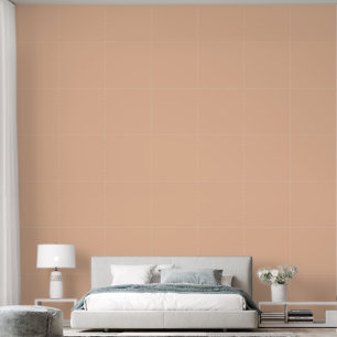 Boho Licht Perzik Houndstooth Behang