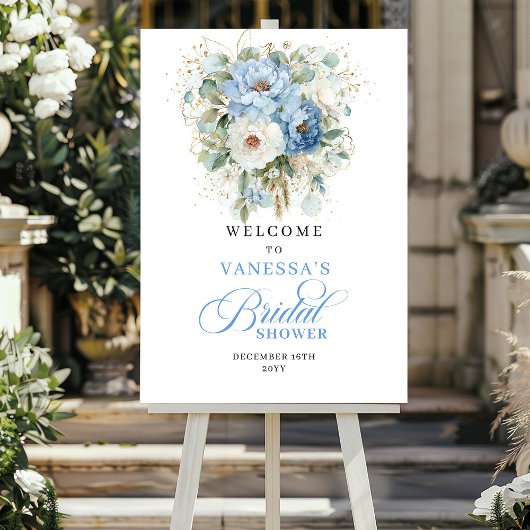 Boho Lichtgroene Bruiloft Bridal Shower Welkom Poster