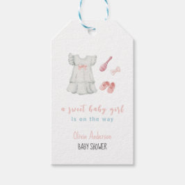 Boho lief meisje outfit Baby shower Cadeaulabel