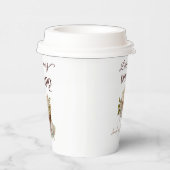 Boho Liefde Bruist Bloemige Bruids Bruiloft Brunch Papieren Bekers (Rechts)