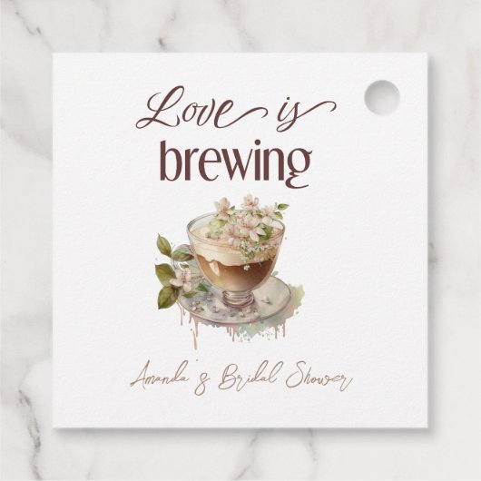 Boho Liefde Bruist Bloemige Bruiloft Brunch Bedankjes Labels (Achterkant)