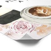 Boho Liefde Bruist Bruidsfeest Liefde is Zoet Poster (Hoek)