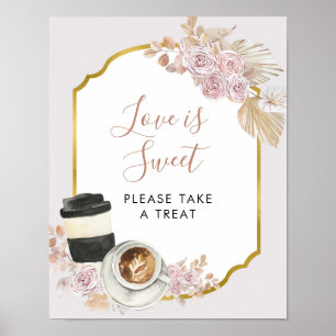 Boho Liefde Bruist Bruidsmeisje Borrel Liefde is Z Poster