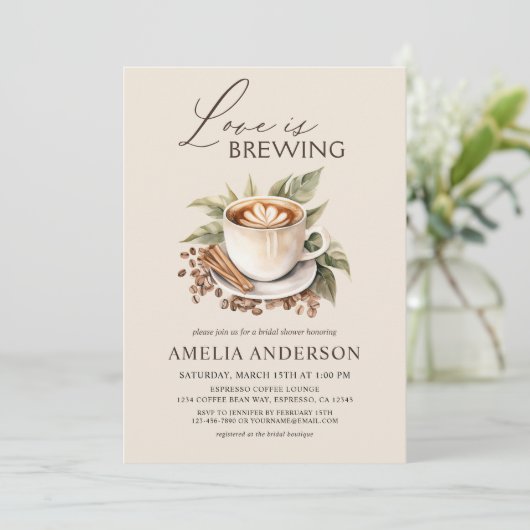 Boho Liefde Bruist Bruiloft Borrel Kaart (Staand voorkant)