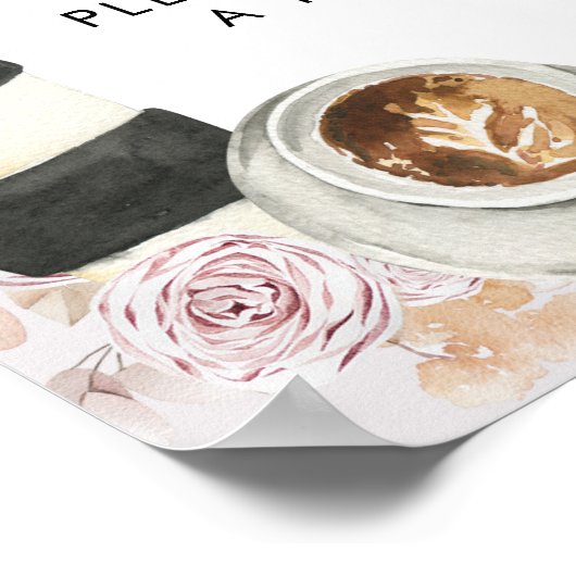 Boho Liefde Bruist Bruiloft Feest Liefde is Zoet Poster (Hoek)