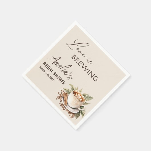 Boho Liefde Bruist Bruilofts Bruidsmeisjes koffie  Servet (Hoek)