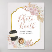 Boho Liefde is aan het Brouwen Fotohokje Bord Poster (Voorkant)