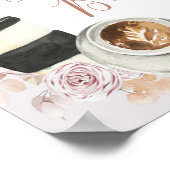 Boho Liefde is Bruisend Bruiloft Uitnodiging Guest Poster (Hoek)