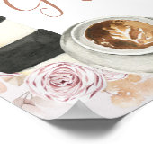 Boho Liefde is Zoete Bruiloft Cards & Cadeaus Poster (Hoek)