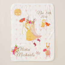 Boho Liefde Meisje Uil Konijn Datum Naam