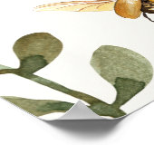 Boho Liefdesbeest Insecten Libelle baby shower Poster (Hoek)